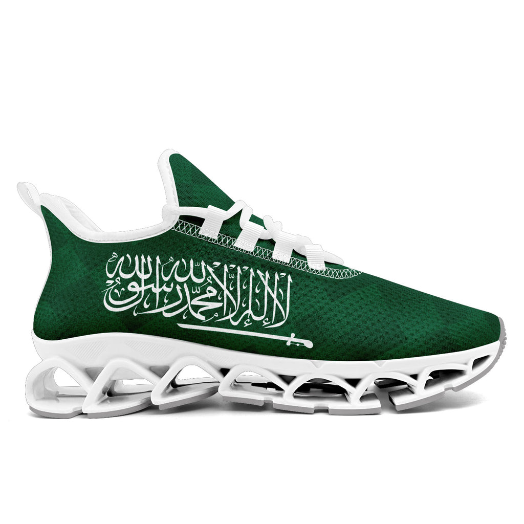 Custom Saudi Arabia 2026 World Cup Sneakers DIY Country Flag Running Shoes Lightweight Sport Shoes Gift for Football Fans Personalized Team Name and Logo FN003XD-F009100-1