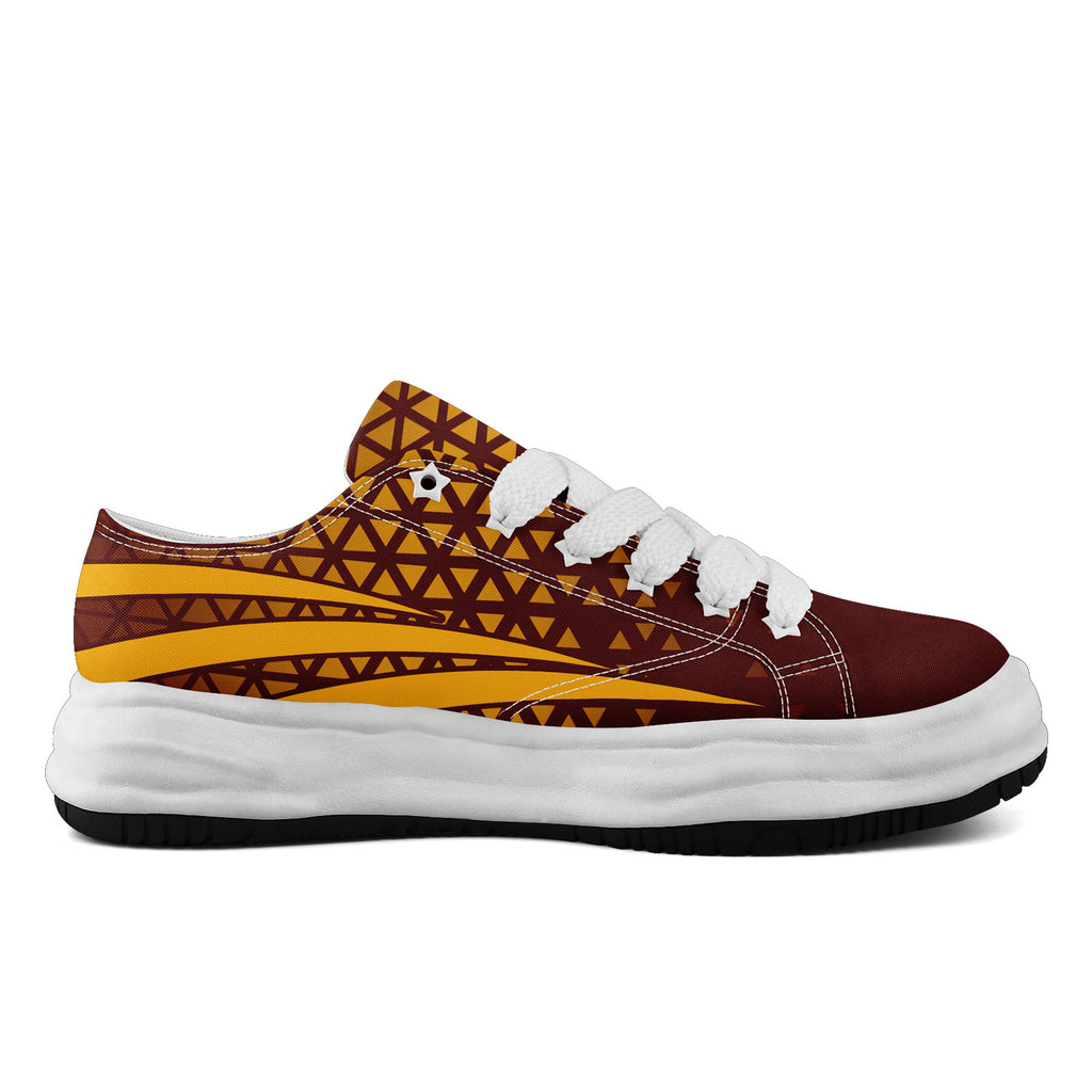 Custom Deep Red White Washington Football Jersey and Sports Shoes Combo Offer Personalized Combo ZH-D023031-31