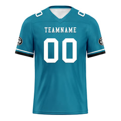 Custom Blue Jacksonville Personalized Authentic Football Jersey FBJ02-D020263-16