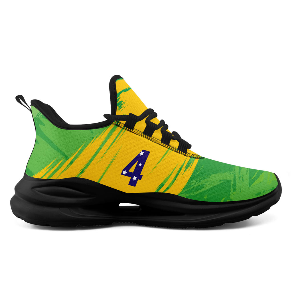 Custom 2026 World Cup Brazil Sneakers DIY Country Flag Running Shoes Lightweight Sport Shoes Gift for Football Fans Personalized Team Name and Logo FN079-F027080-1