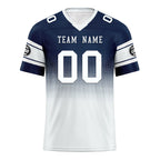 Custom Blue White Dallas Personalized Authentic Football Jersey FBJ02-D020249-9