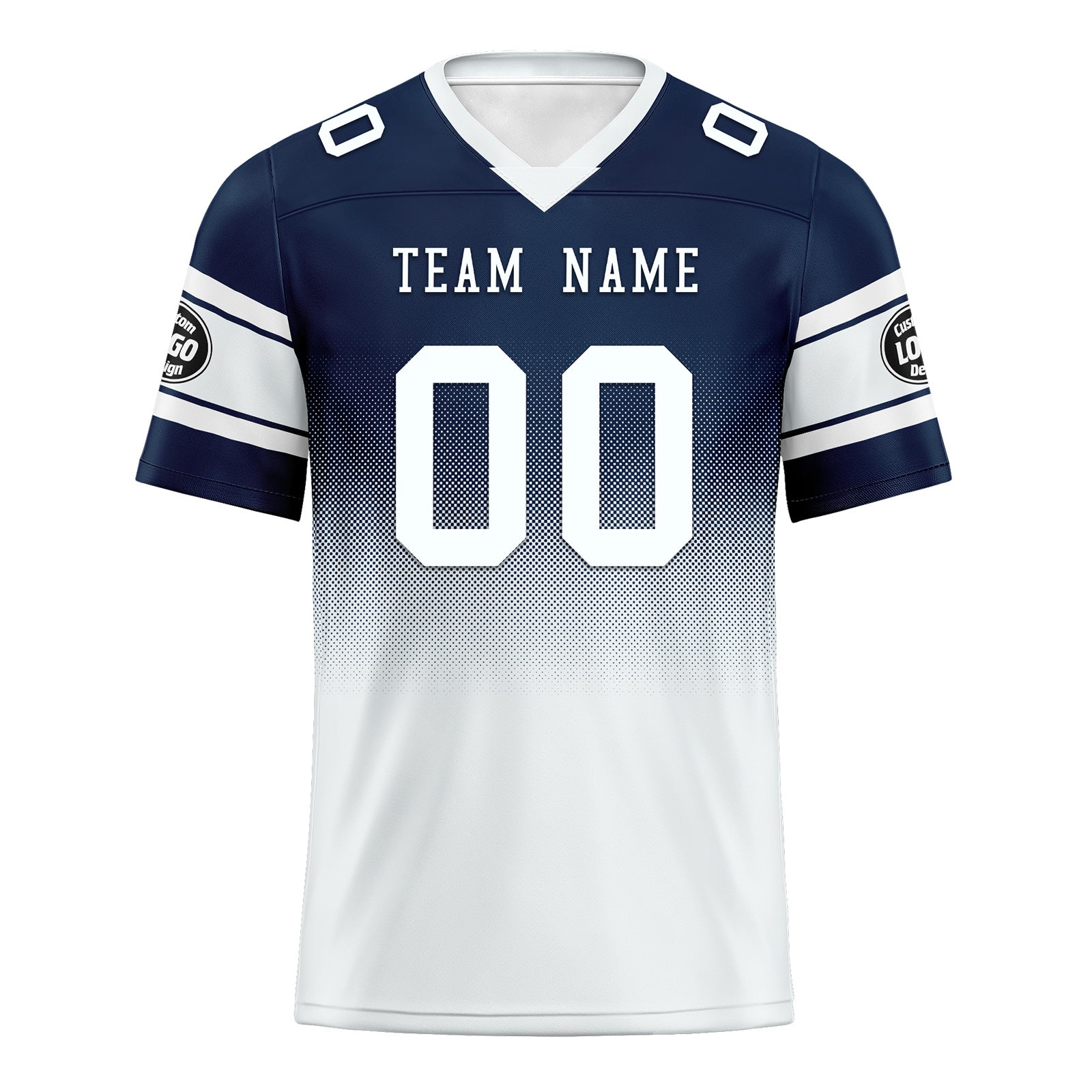 Custom Blue White Dallas Personalized Authentic Football Jersey FBJ02-D020249-9