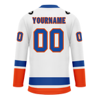 Custom White Orange Personalized Hockey Jersey HCKJ01-D0a700e