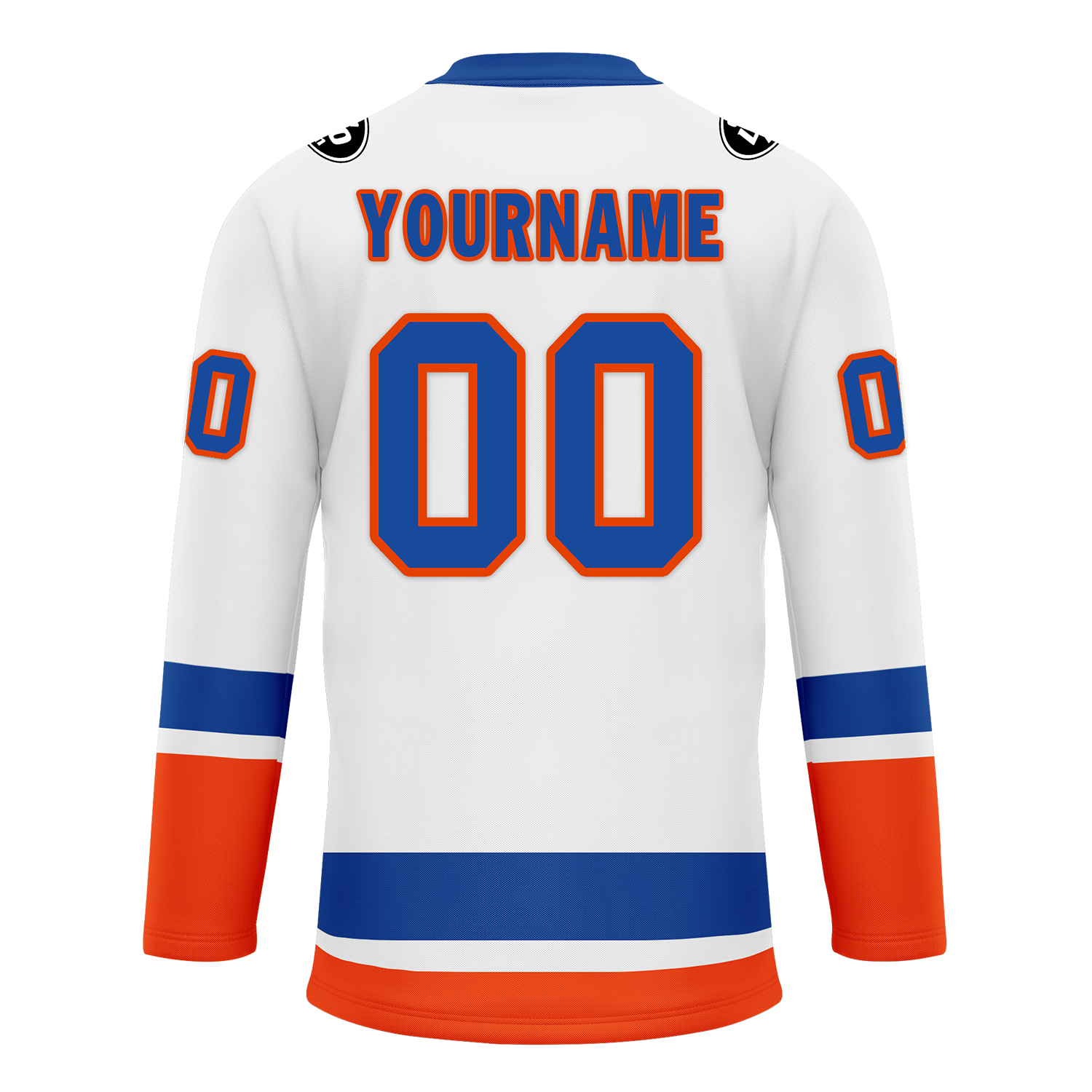 Custom White Orange Personalized Hockey Jersey HCKJ01-D0a700e