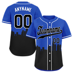 Custom Blue Black City Edition Personalized Authentic Baseball Jersey BSBJ01-D017127