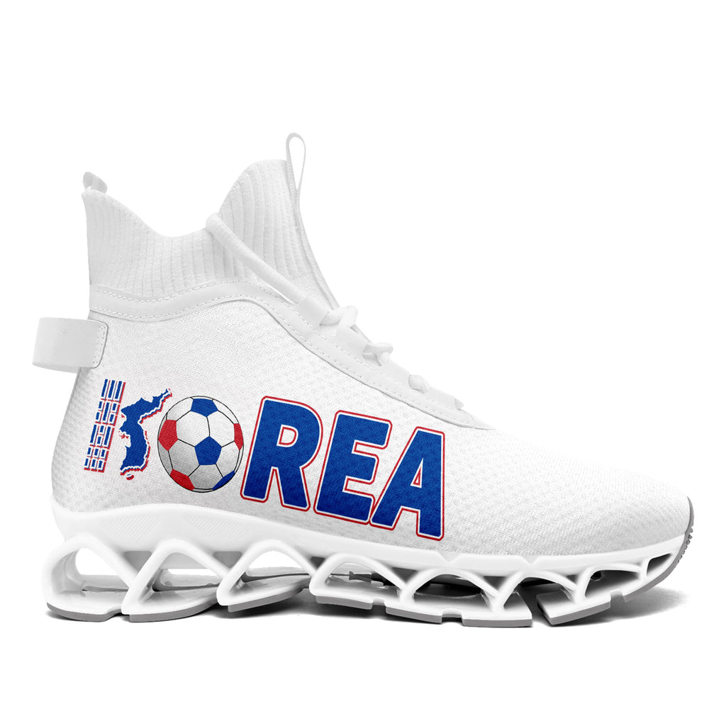 Custom South Korea 2026 World Cup Sneakers DIY Country Flag Running Shoes Lightweight Sport Shoes Gift for Football Fans Personalized Team Name and Logo FN029XD-F009084-3