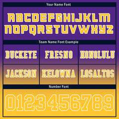 Custom Purple Yellow Fade Fashion Minnesota High-Performance American Football Jersey FBJ06-D020252-17