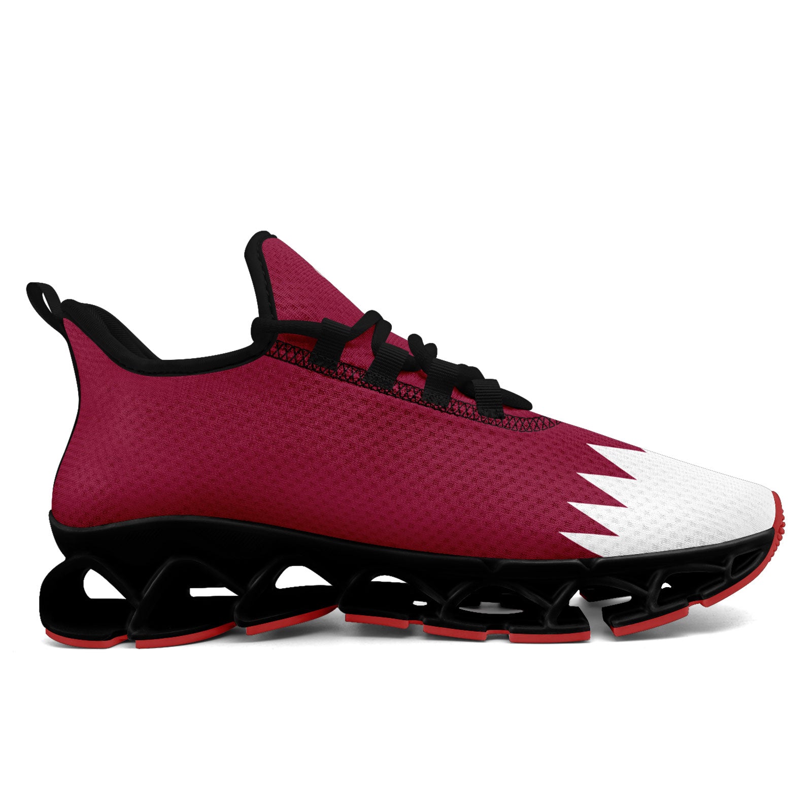Custom Qatar 2026 World Cup Sneakers DIY Country Flag Running Shoes Lightweight Sport Shoes Gift for Football Fans Personalized Team Name and Logo FN003XD-F020030-1