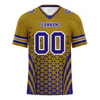 Custom Blue Yellow Maryland Football Jersey and Sports Shoes Combo Offer Personalized Combo ZH-D023031-2