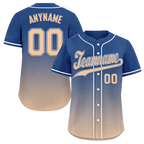 Custom Blue Beige Fade Fashion Personalized Authentic Baseball Jersey BSBJ01-D0a70da