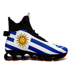 Custom Uruguay 2026 World Cup Sneakers DIY Country Flag Running Shoes Lightweight Sport Shoes Gift for Football Fans Personalized Team Name and Logo FN029XD-F009111-4