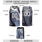 Custom Camouflage Black Brooklyn City Edition Personalized Reversible Basketball Set Sports Basketball Jersey BBJ01R-D0610-3