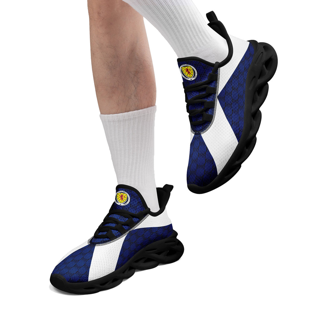 Custom Scotland 2026 World Cup Sneakers DIY Country Flag Running Shoes Lightweight Sport Shoes Gift for Football Fans Personalized Team Name and Logo FN003-F020027-1