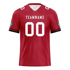 Custom Red Tampa Personalized Authentic Football Jersey FBJ02-D020263-29