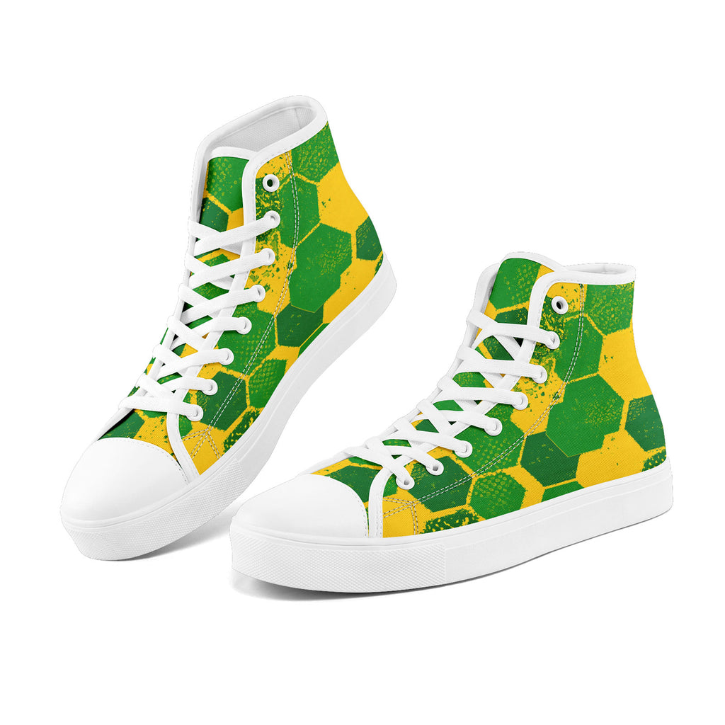 Custom 2026 World Cup Brazil Sneakers DIY Country Flag Running Shoes Lightweight Sport Shoes Gift for Football Fans Personalized Team Name and Logo FN024-F027092-4