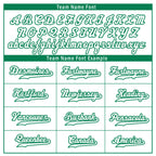 Custom White Green Stripe Fashion Jacket Bomber Full-Snap Varsity Letterman Personalized Jacket FZ005-D020219-7