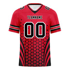 Custom Red White Missouri Personalized Authentic Football Jersey FBJ02-D023033-18