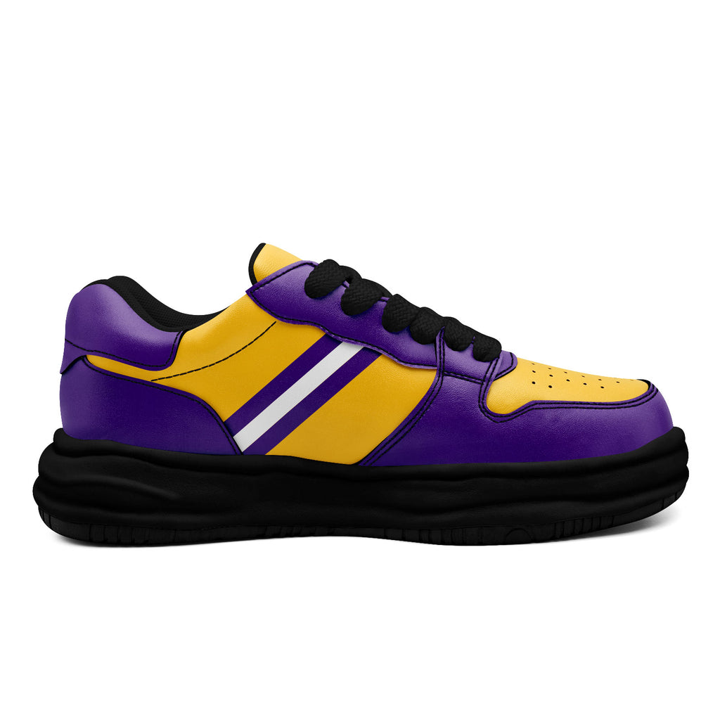 Custom Purple Yellow Minnesota Shoes Personalized Sneaker FN032-D020389-17