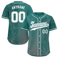 Custom Teal Classic Style Personalized Authentic Baseball Jersey BSBJ01-D020160-10