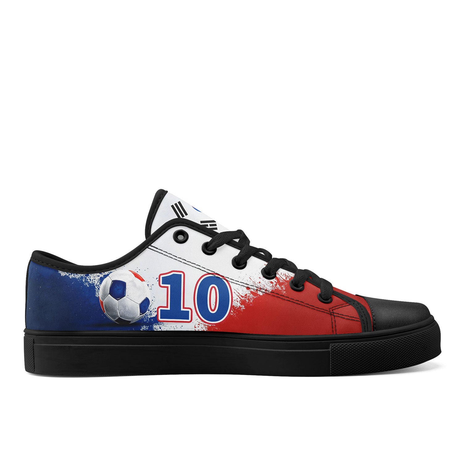 Custom South Korea 2026 World Cup Sneakers DIY Country Flag Running Shoes Lightweight Sport Shoes Gift for Football Fans Personalized Team Name and Logo FN027-F009081-4
