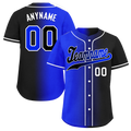 Custom Blue Black Gradient Fashion Personalized Authentic Baseball Jersey BSBJ01-D0a709e