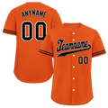 Custom Orange Black Classic Style Black Personalized Authentic Baseball Jersey BSBJ01-bd0fa0a