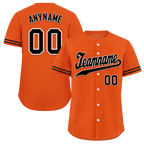 Custom Orange Black Classic Style Black Personalized Authentic Baseball Jersey BSBJ01-bd0fa0a