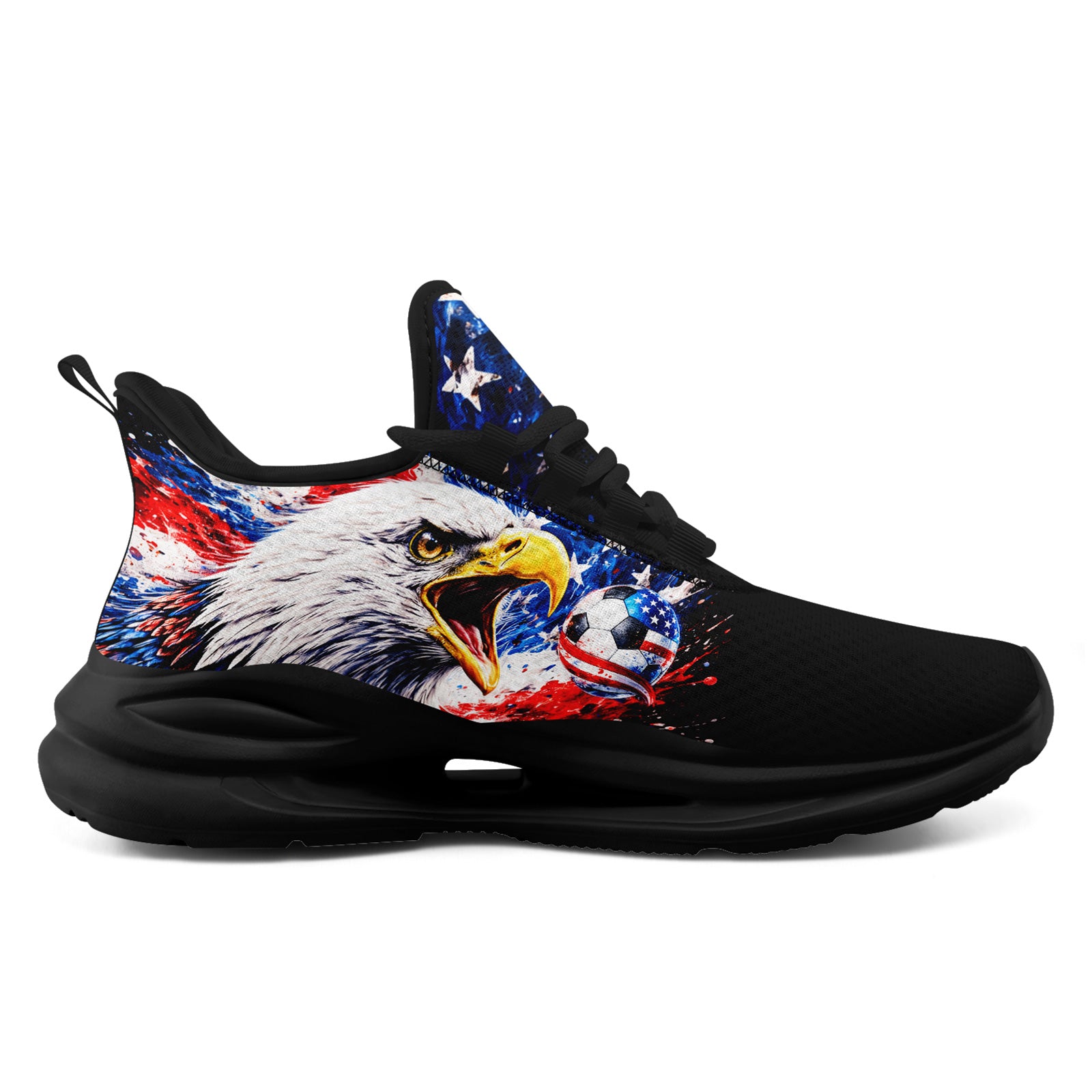 Custom United States 2026 World Cup Sneakers DIY Country Flag Running Shoes Lightweight Sport Shoes Gift for Football Fans Personalized Team Name and Logo FN079-F018033-3
