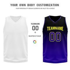 Custom Black Purple City Edition Personalized Sports Uniform Authentic Basketball Jersey BBJ01-D06101-14