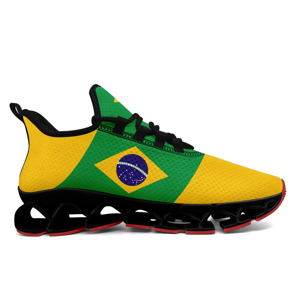 Custom 2026 World Cup Brazil Sneakers DIY Country Flag Running Shoes Lightweight Sport Shoes Gift for Football Fans Personalized Team Name and Logo FN003XD-F027047-2