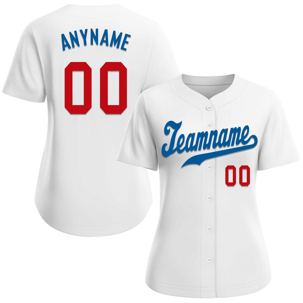 Custom White Classic Style Blue Personalized Authentic Baseball Jersey BSBJ01-bd0faeb