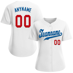 Custom White Classic Style Blue Personalized Authentic Baseball Jersey BSBJ01-bd0faeb