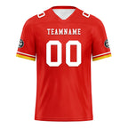 Custom Red Yellow Kansas City Football Jersey and Firesoul Sports Shoes Combo Offer Personalized Combo ZH-D020273-18