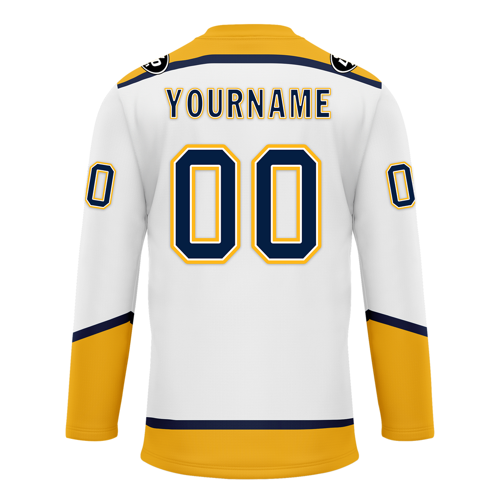 Custom White Green Personalized Hockey Jersey HCKJ01-D0a70ca