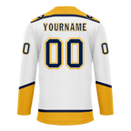 Custom White Green Personalized Hockey Jersey HCKJ01-D0a70ca