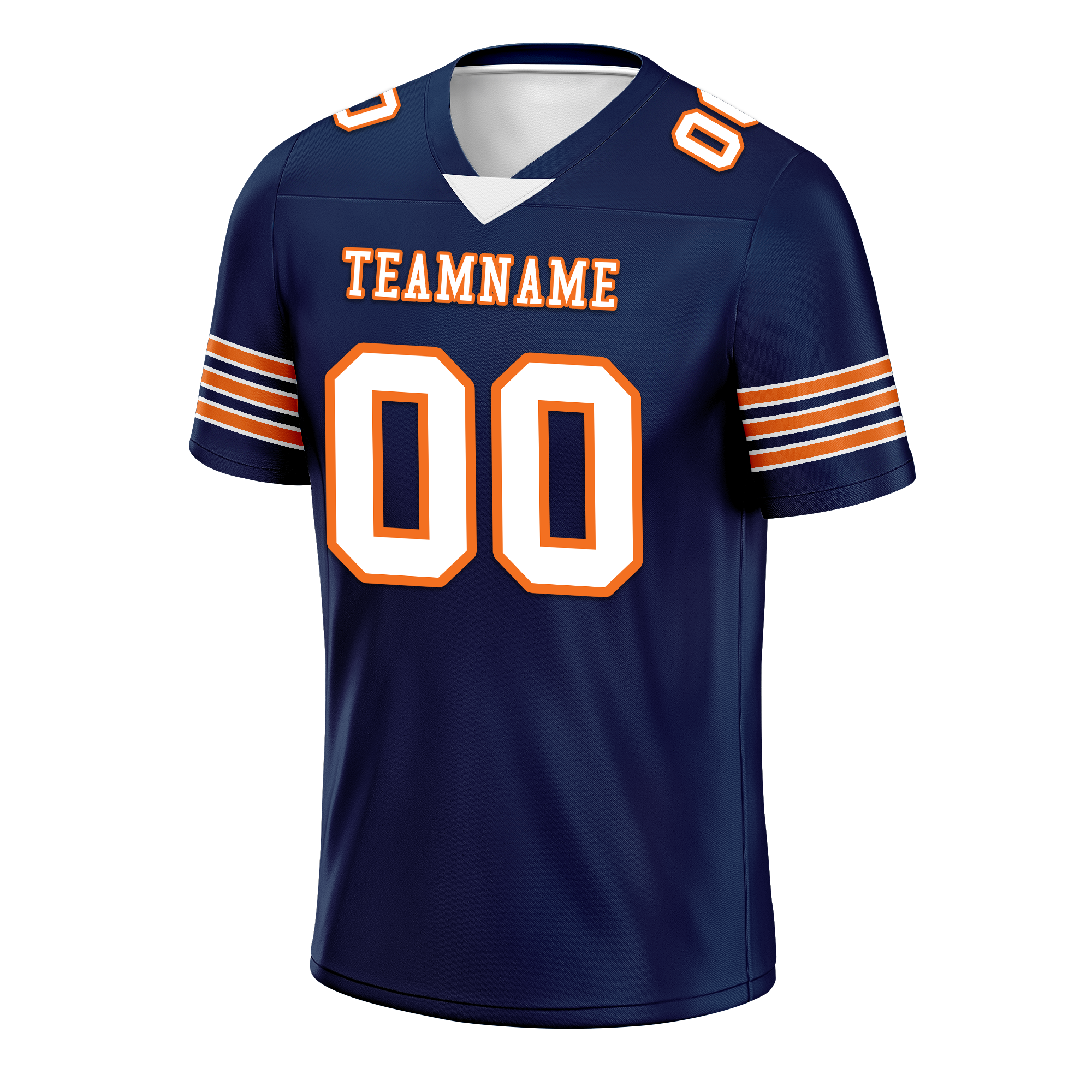 Custom Blue White Classic Style Personalized Authentic Football Jersey FBJ02-bd0a700d