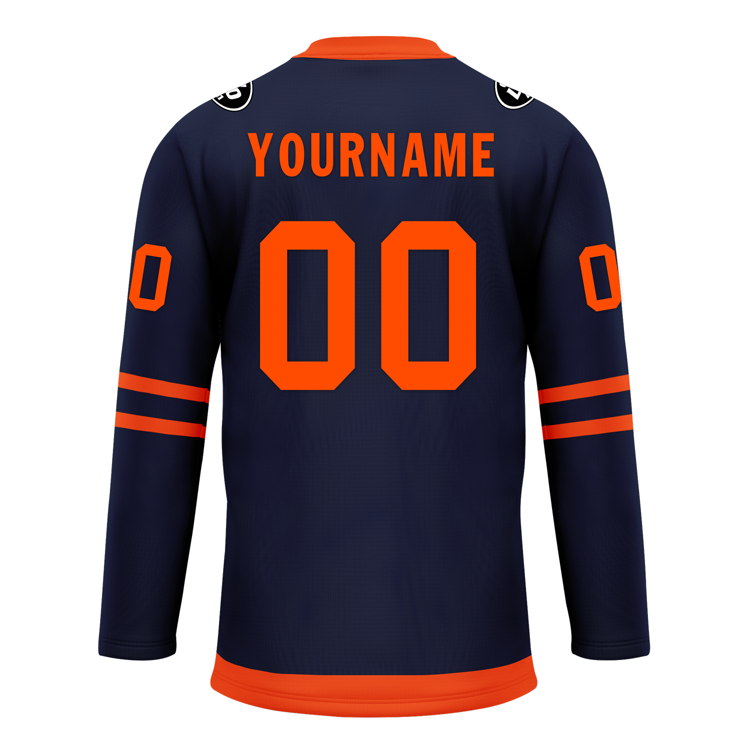 Custom Blue Orange Personalized Hockey Jersey HCKJ01-D0a70c8