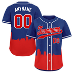Custom Blue Red City Edition Personalized Authentic Baseball Jersey BSBJ01-D017136