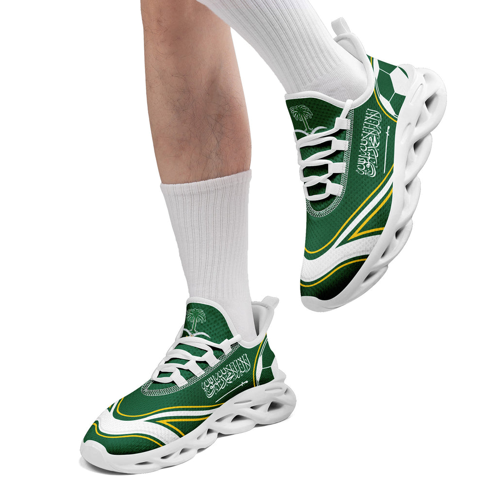 Custom Saudi Arabia 2026 World Cup Sneakers DIY Country Flag Running Shoes Lightweight Sport Shoes Gift for Football Fans Personalized Team Name and Logo FN003-F009078-4