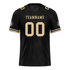 Custom Black New Orleans Personalized Authentic Football Jersey FBJ02-D020263-19