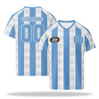 Custom 2026 World Cup Argentina High Quality Soccer Stadium Version Jersey Sneakers Sports Shoes and Hat Combo Offer Personalized Team Name and Logo ZH-F027090-2