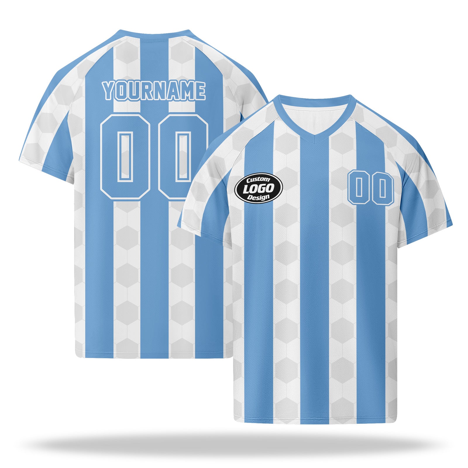 Custom 2026 World Cup Argentina High Quality Soccer Stadium Version Jersey Sneakers Sports Shoes and Hat Combo Offer Personalized Team Name and Logo ZH-F027090-2