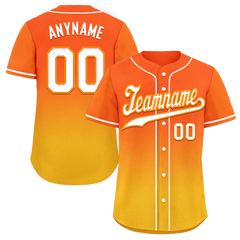 Custom Yellow Orange Fade Fashion Personalized Authentic Baseball Jersey BSBJ01-D0a70c8