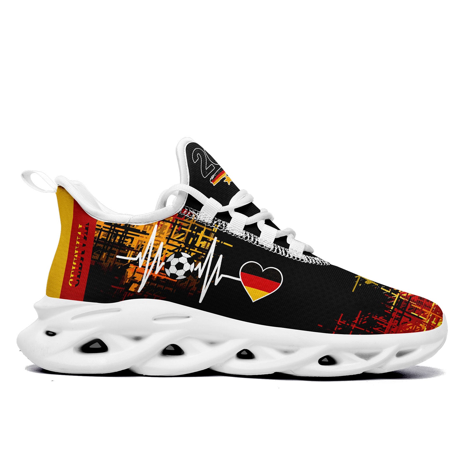 Custom Germany 2026 World Cup Sneakers DIY Country Flag Running Shoes Lightweight Sport Shoes Gift for Football Fans Personalized Team Name and Logo FN003-F025035-4