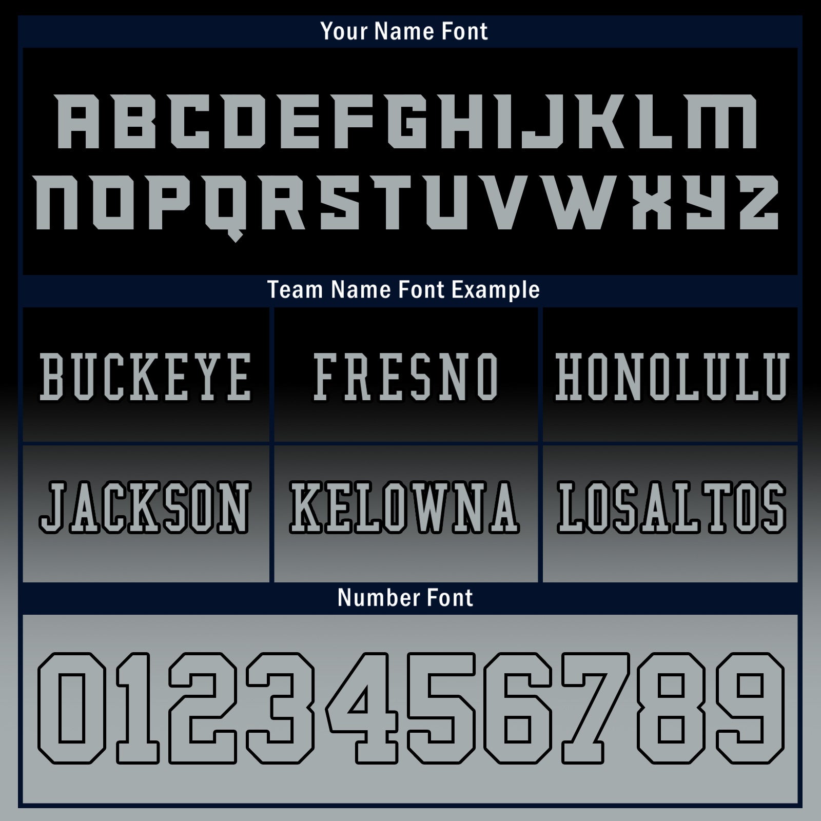 Custom Black Gray Fade Fashion Las Vegas High-Performance American Football Jersey FBJ06-D020252-20