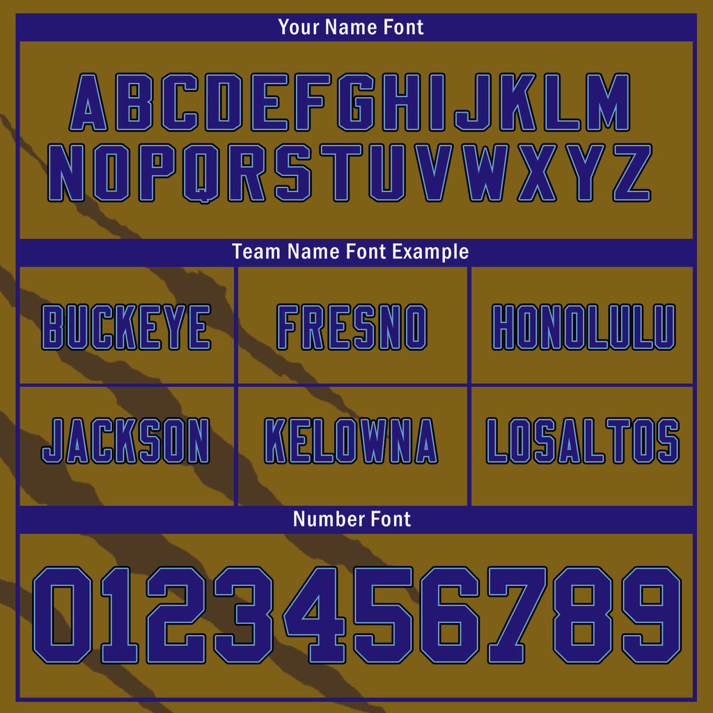 Custom Blue Yellow Maryland High-Performance American Football Jersey FBJ06-D023001-2