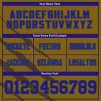 Custom Blue Yellow Maryland High-Performance American Football Jersey FBJ06-D023001-2