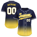 Custom Blue Yellow Fade Fashion Personalized Authentic Baseball Jersey BSBJ01-D0a70e9
