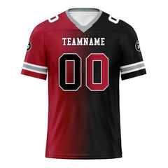 Custom Red Black Georgia Personalized Authentic Football Jersey FBJ02-D028017-2