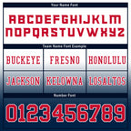 Custom Blue White Red Fade Fashion New England High-Performance American Football Jersey FBJ06-D020252-26